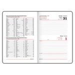 Ежедневник датированный 2023 А5 138x213 мм BRAUBERG "Marble", под кожу, синий, 114021