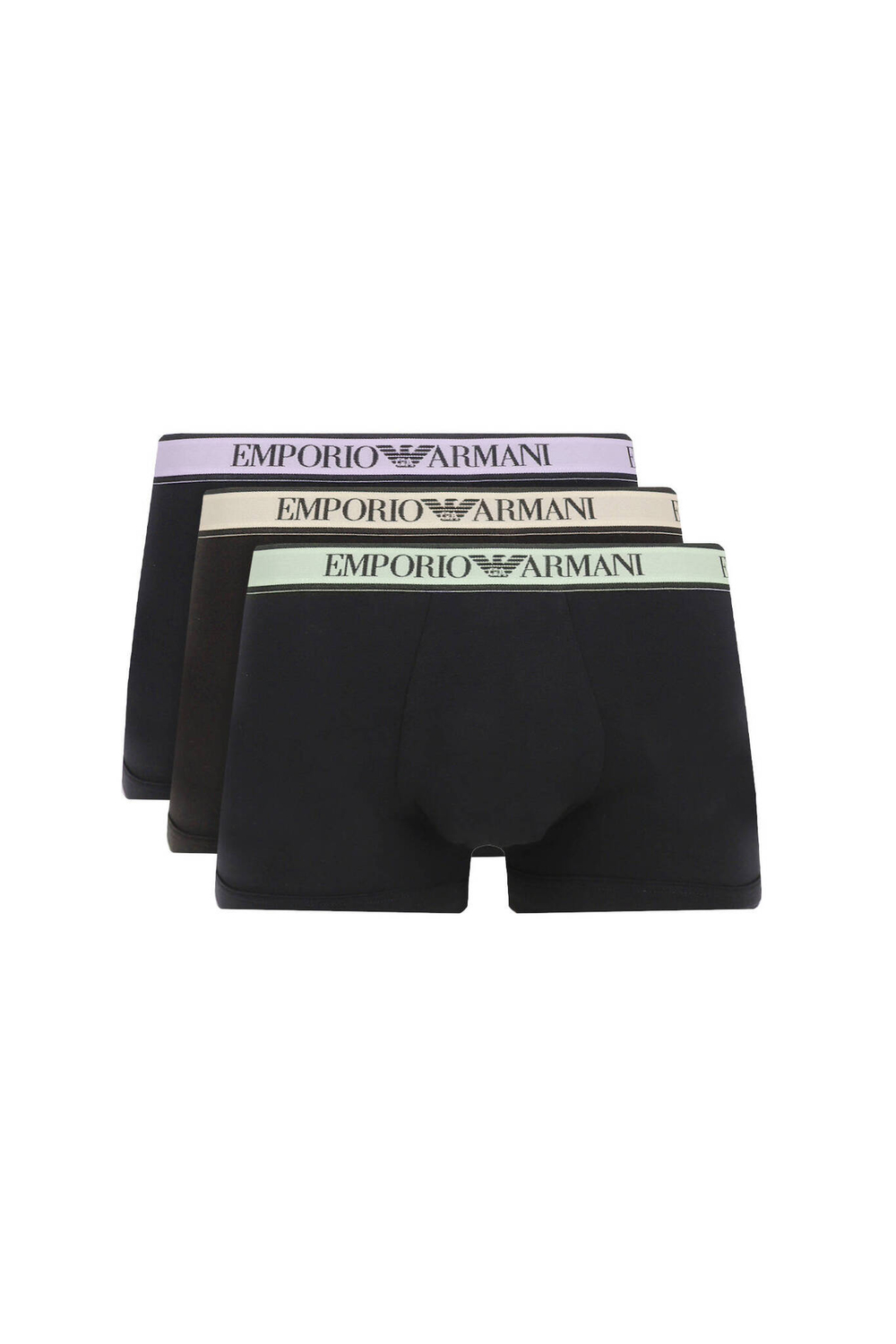 Трусики-боксеры 3шт. Emporio Armani - черный(111357 4R717)