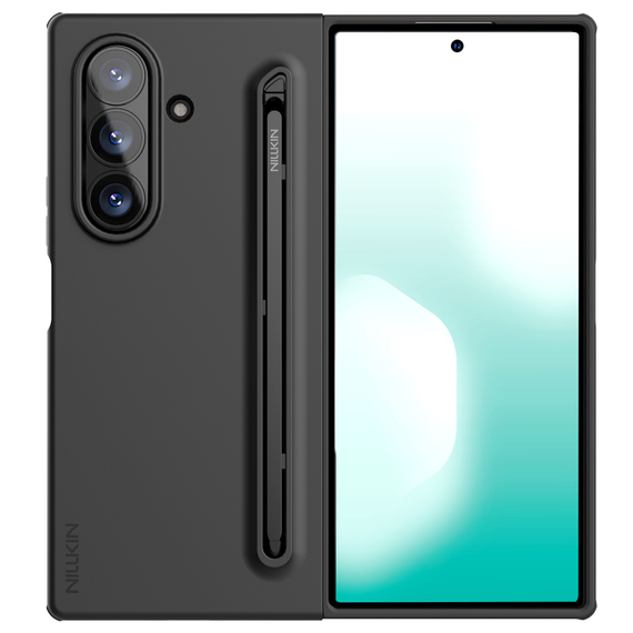 Чехол покрытый мягким жидким силиконом от Nillkin для Samsung Galaxy Fold 7, серия Flex Pure Fold Case (в комплекте перо S Pen)