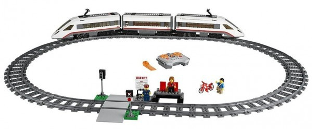 LEGO City: Скоростной пассажирский поезд 60051 — High-speed Passenger Train — Лего Сити Город