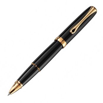 Роллер Diplomat Excellence A2 black lacquer gold (D40203030)