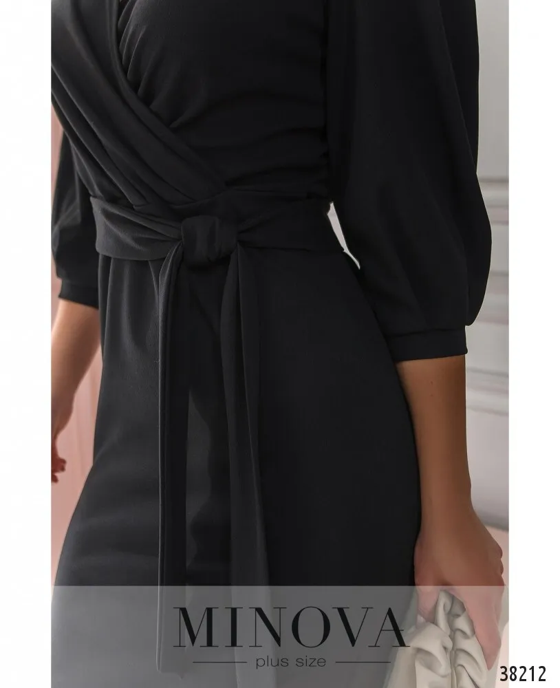 Платье 3138В-черный Minova