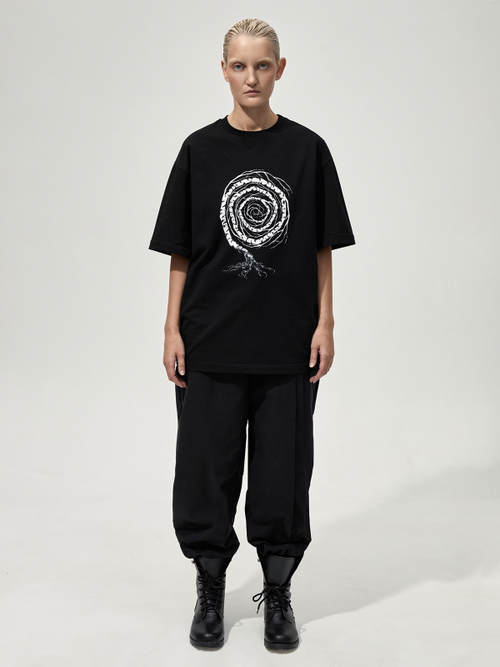 Футболка с принтом "Некому березу заломати". Черная