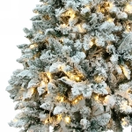 Ёлка «Снежные огни» 210 см, ПВХ с белым напылением 310 ламп LED (1222 ветки)