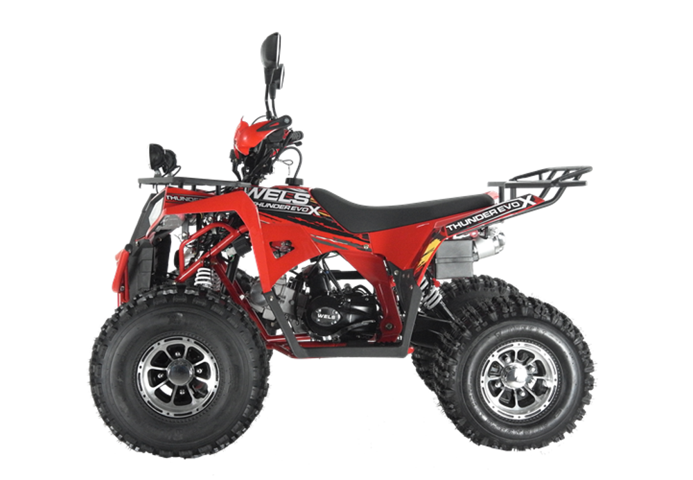 Квадроцикл Wels Thunder EVO-X 125 куб/см 10 л.с колеса 8" цвет Красный