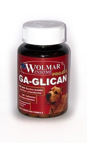 Wolmar Winsome Pro Bio Ca-Glican мультикомплекс для собак всех возрастов для возрастных и воспалительных заболеваний суставов (колличество: 180 таблеток)