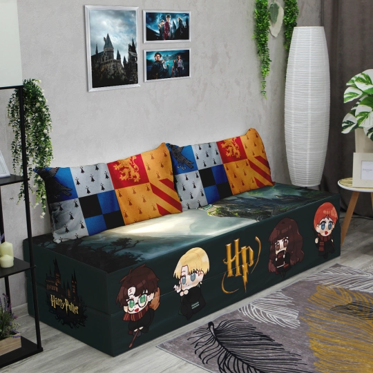 Бескаркасный диван кровать раскладной "Harry Potter - Гарри Поттер"