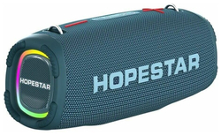 Портативная беспроводная Bluetooth колонка HOPESTAR A6 Max с микрофоном 80Вт/портативная акустика/блютуз колонка (Синяя)