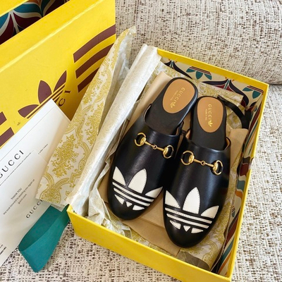 Gucci x Adidas Mules