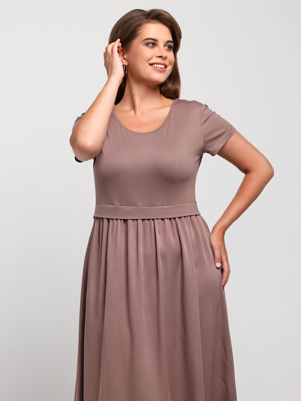 Платье Женственность Виотекс КОФЕЙНЫЙ