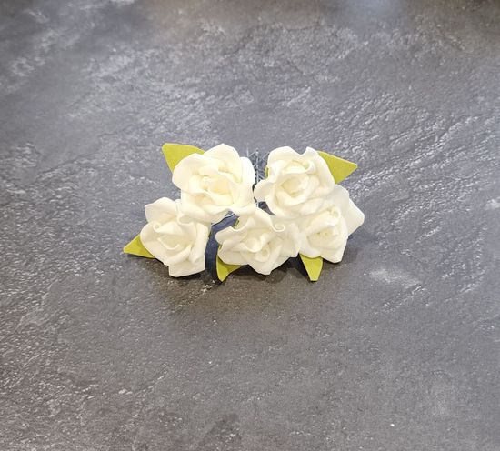 Набор шпилек "Розы большие" латекс, 3 шт, бирюза