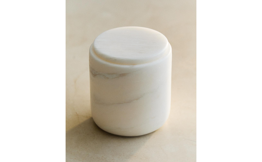 Zara Home коробка для хранения, мрамор, молочный
