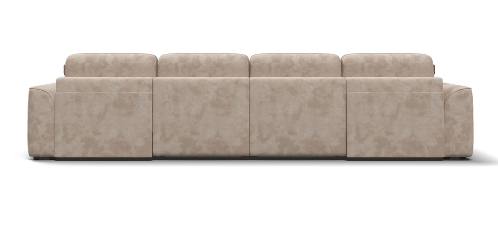 П-образный диван KING MODOOL Велюр Alkantara пепел