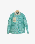 Куртка Soeurs с карманами из салфеток зеленая