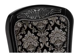 Стул Клето патина серебро / черный