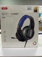 Наушники Мониторные GE-09 Static RGB Long Mic Headworn Game Earphones USB+3.5 (with adapter cable)