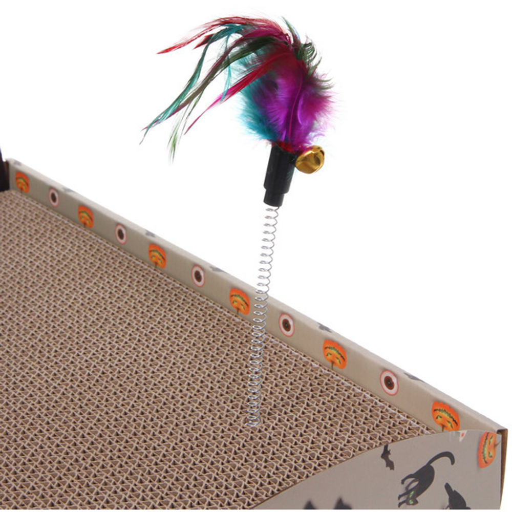 Когтеточка - лежанка для кошек «МУРРРЛЫКА», котик, 42*23*12см