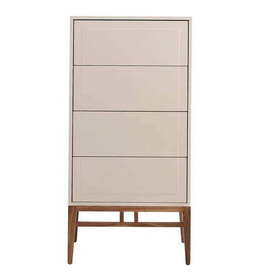 Шифоньер CP1709 /7036 лакированный 4 ящика серый Ral 7044