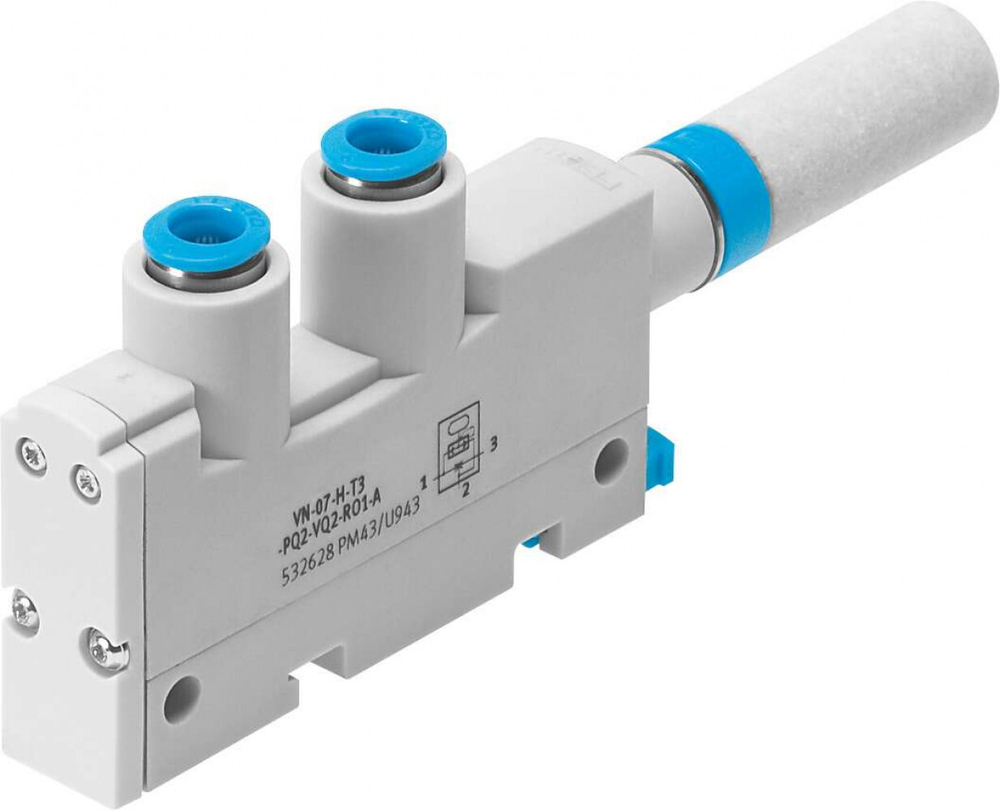 Эжектор базовый вакуумный пневматический Festo VN-07-L-T3-PQ2-VQ2-RO1-A