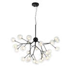 SL376.403.27 Светильник подвесной ST-Luce Черный/Прозрачный, Белый G4 LED 27*2W DEMELE