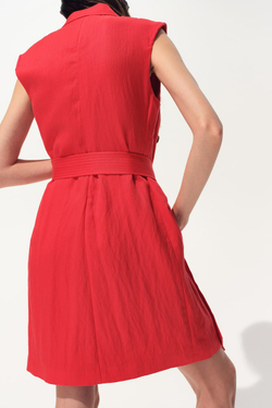 H&M Блейзер-платье из смесового лиоцелла, красный