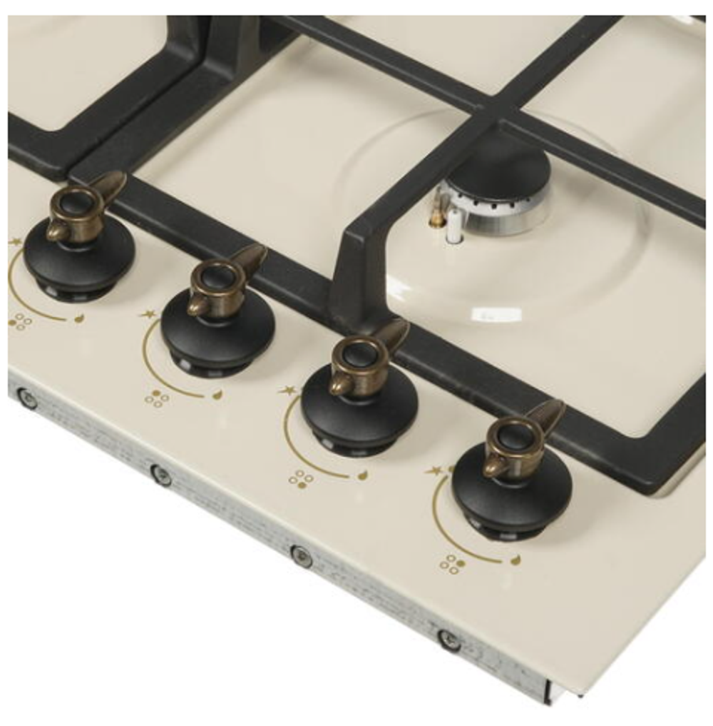 Поверхность варочная  Electronicsdeluxe TG4_750231F-023 (топл молоко, латунь газ/к., 60*51) Россия