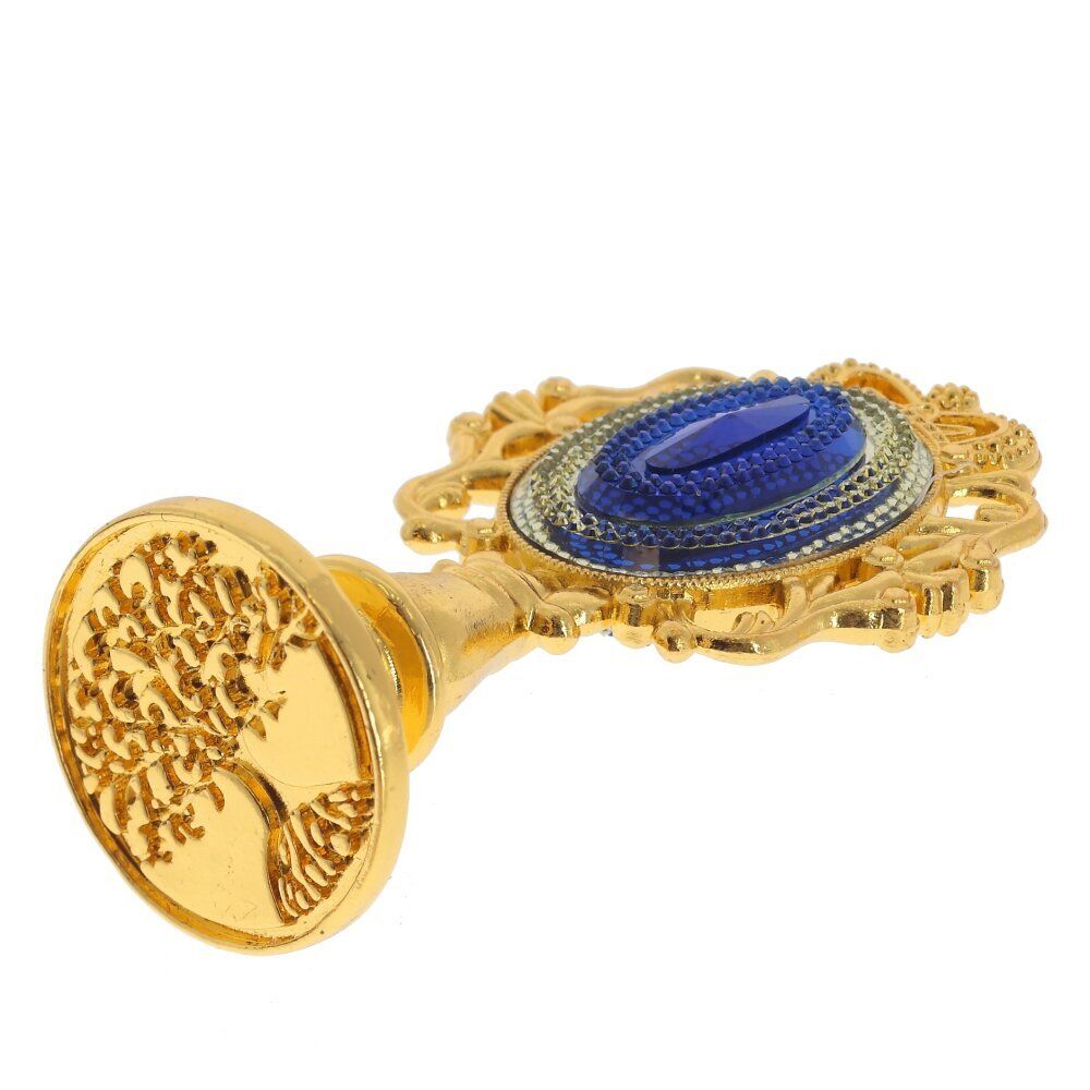 GAEM Набор для сургучной печати: ложка, воск, свеча, печать, 2 штампа, в ассортименте, L23 W11 H4 см