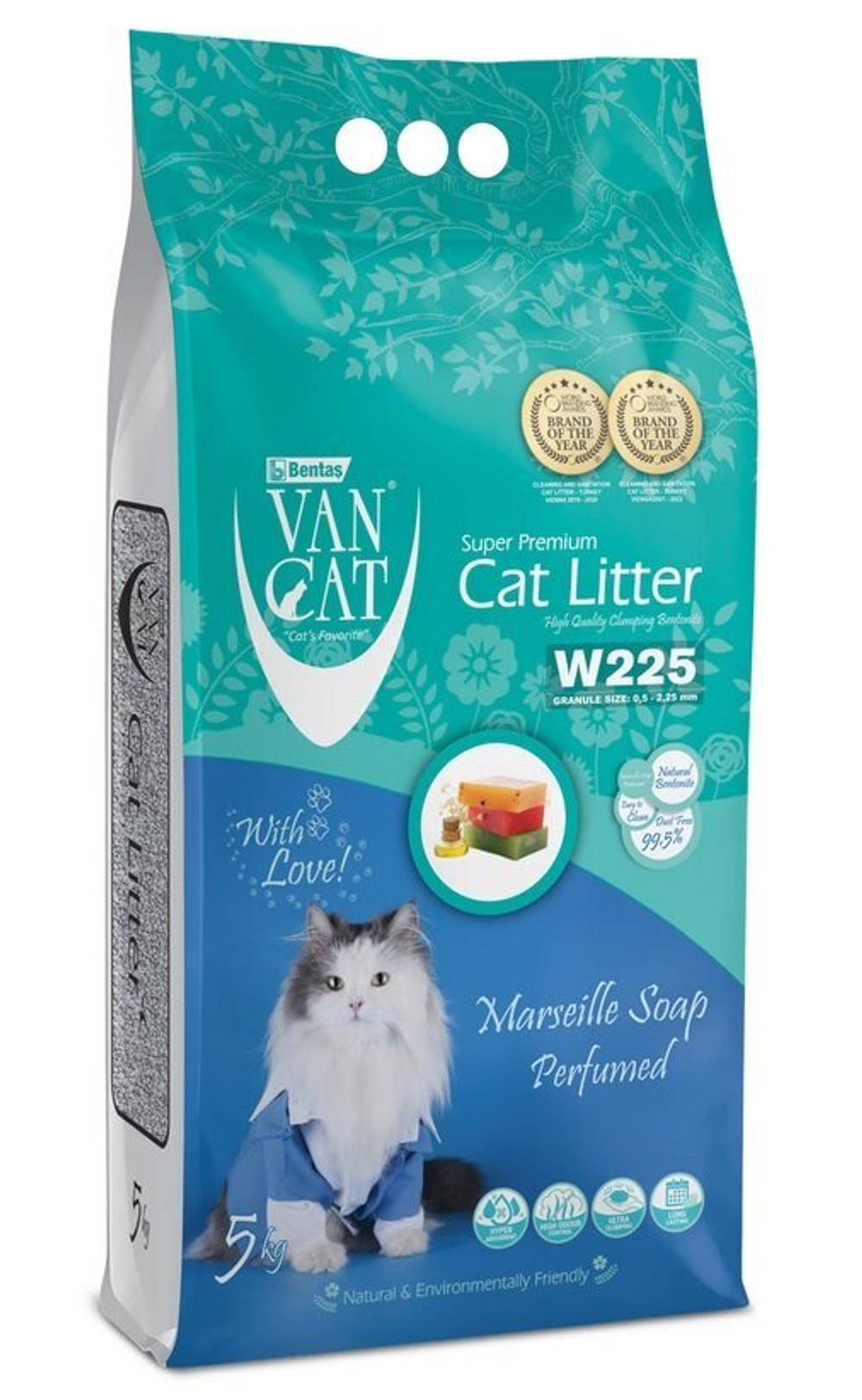 Наполнитель Van Cat Marsilla Soap 5kg, compact