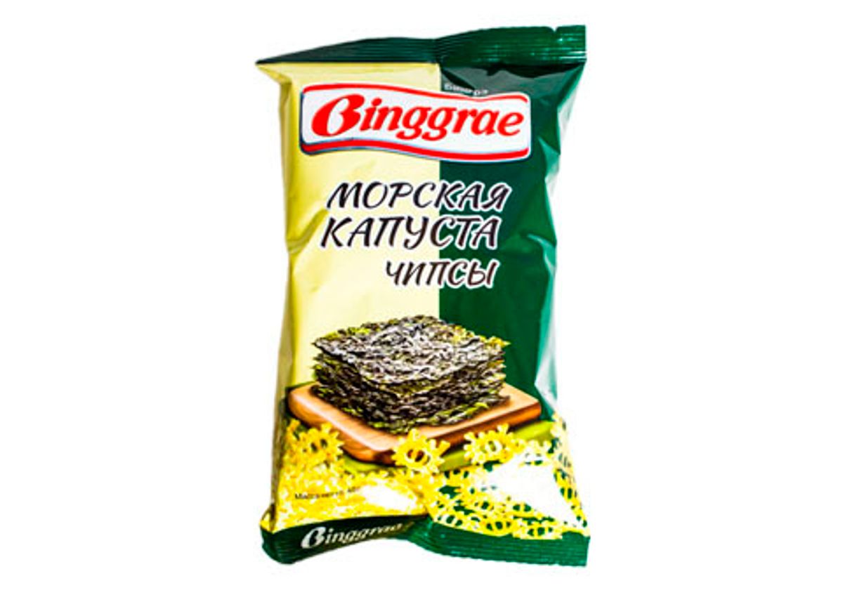 Чипсы Binggrae морская капуста, 40г