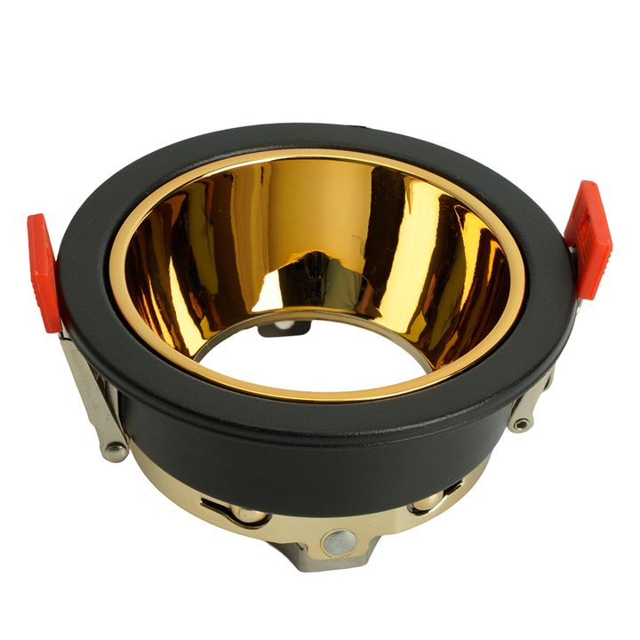 Светильник встраиваемый Feron DL3102 потолочный MR16 G5.3 черный + золото 51403