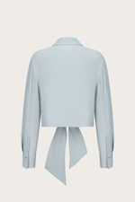 БЛУЗА ИЗ ШЕЛКА С ЗАВЯЗКАМИ