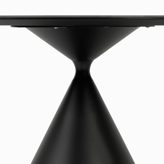 Обеденный стол Cardiff Sole диаметр 120 черный матовый