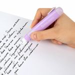 Ластик выдвижной BRAUBERG "REWIND" + 2 сменных ластика, 112х21х24 мм, белый, лавандовый корпус, блистер, 272690