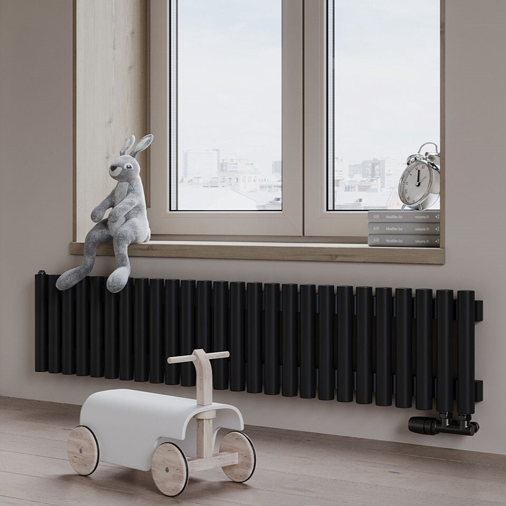 Радиатор трубчатый Guardo Torre 4D-300-26 NK-VER-R R9005(M) черный матовый