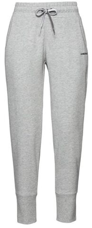 Брюки для девочки теннисные Head Club Byron Pants JR - grey melange/black