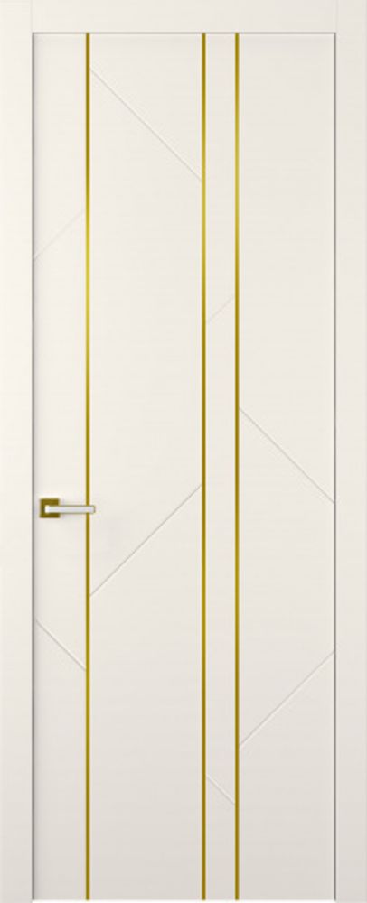 Дверь Флекс 1 Молдинг Золото / Цвет Эмаль жемчуг / Двери Belwooddoors