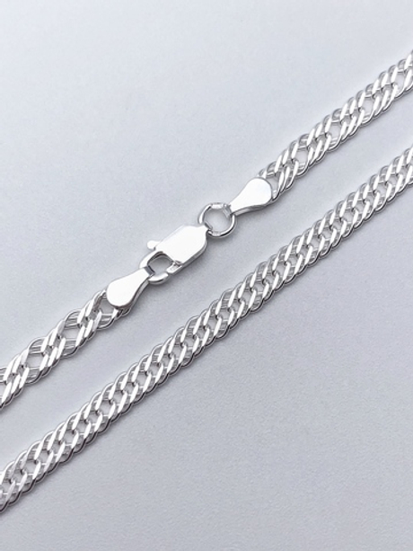 Цепь из серебра/Ромб тройной