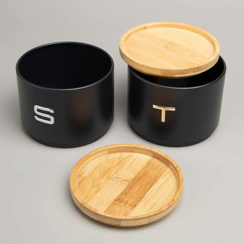 Набор банок для сыпучих 2шт 11*16см, штабелируемые