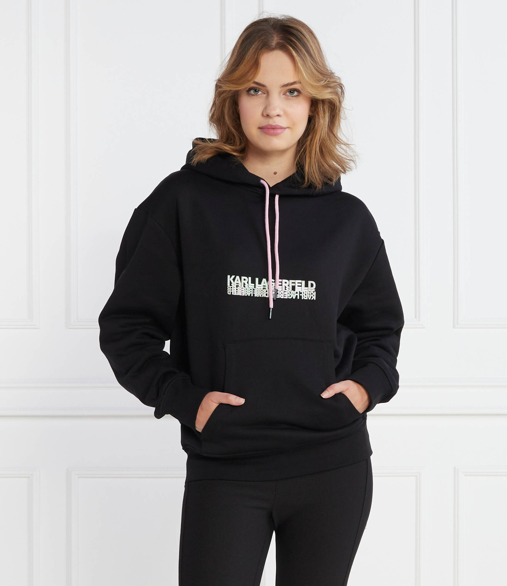 Худи seasonal logo hoodie Karl Lagerfeld - черный(235W1812)