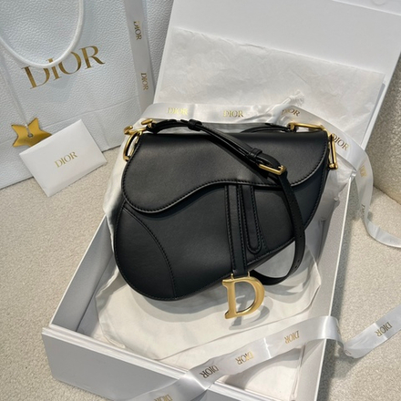Christian Dior Medium Soft Saddle Bag with Strap