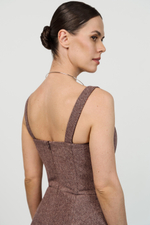 Топ корсетный шерстяной