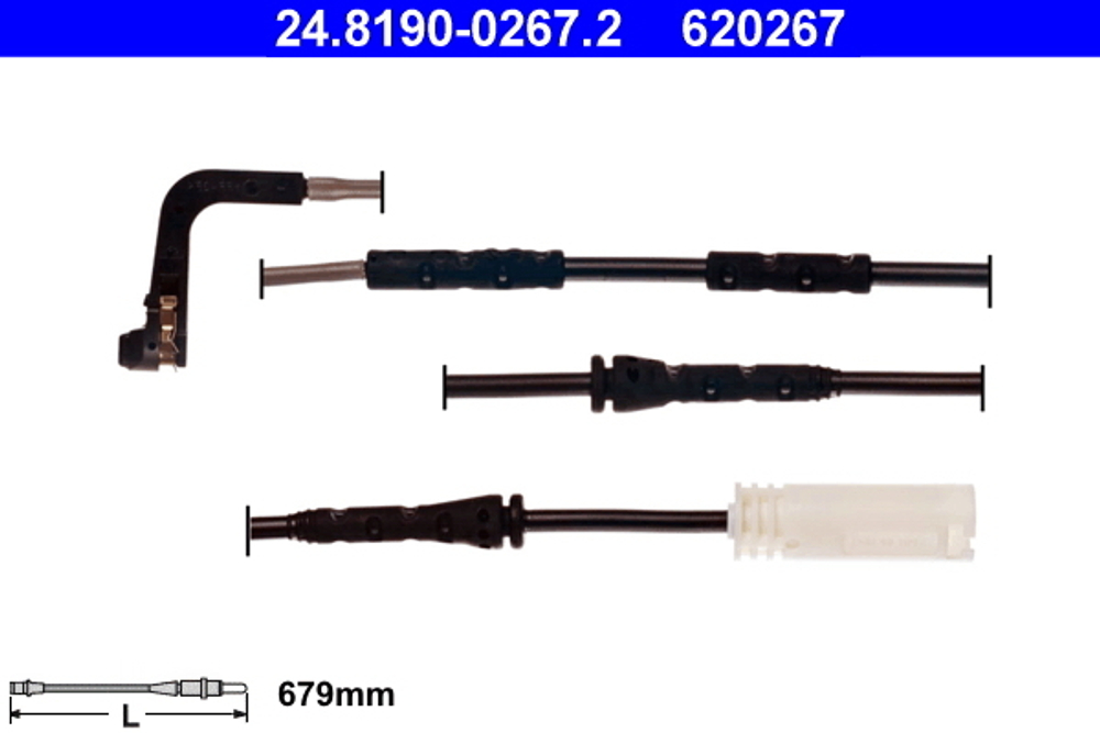 ATE - 24819002672-ATE - Warning Contact, brake pad wear