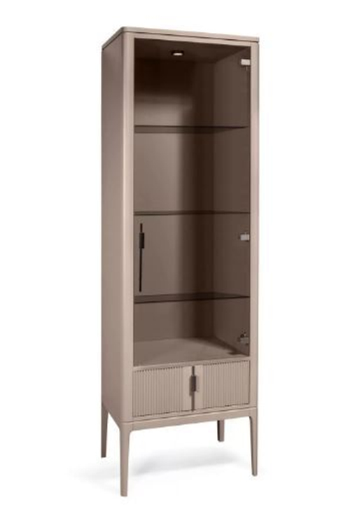 МИРАНО Шкаф-витрина ГМ 1631Е (КАКАО)