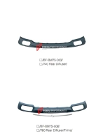 Диффузор заднего бампера для BMW 7 серии F01 F02 2008-2012 БМВ