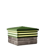 Колпак для забора BONA классический на 1,5 кирпича c подсветкой