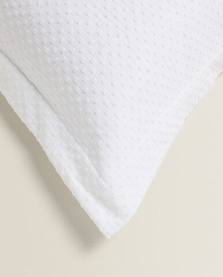 ZARA HOME ЧЕХОЛ ДЛЯ ДЕКОРАТИВНОЙ ПОДУШКИ С УЗОРОМ, БЕЛЫЙ