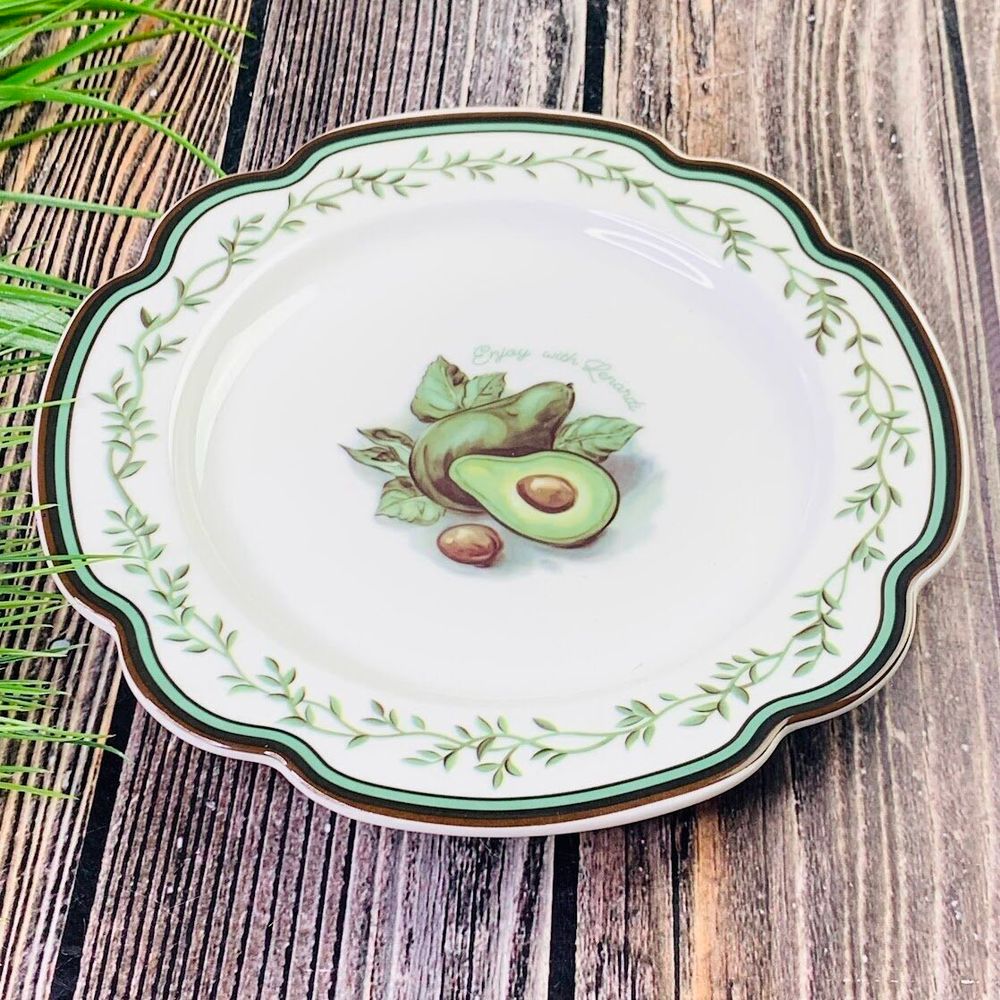 Lenardi 109-065 Набор из 6 тарелок 26см АВОКАДО в под.уп.(х4)Фарфор