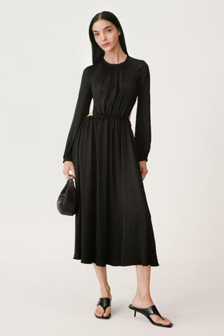ZARA ПЛАТЬЕ С ОТКРЫТОЙ СПИНОЙ — 50TH ANNIVERSARY, ЧЕРНЫЙ