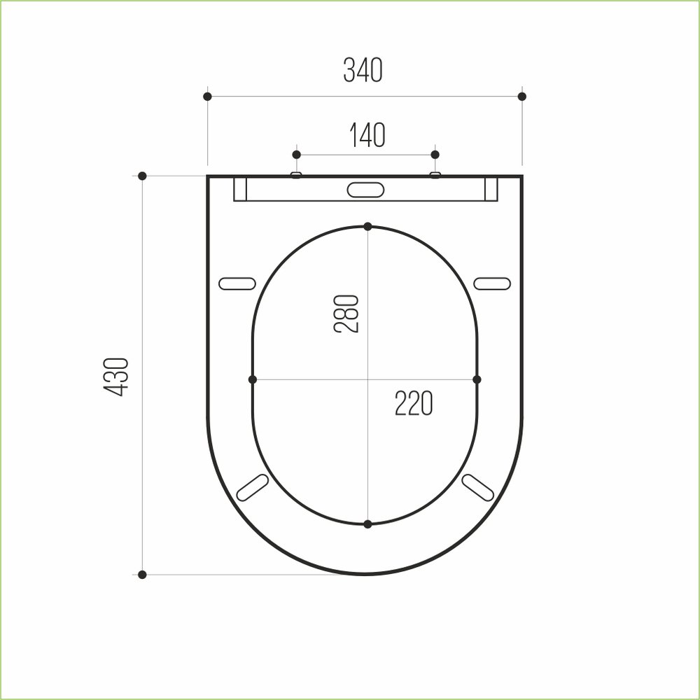 Сиденье для унитаза  WAVE ALEO полипропилен, микролифт, БЕЛЫЙ глянец