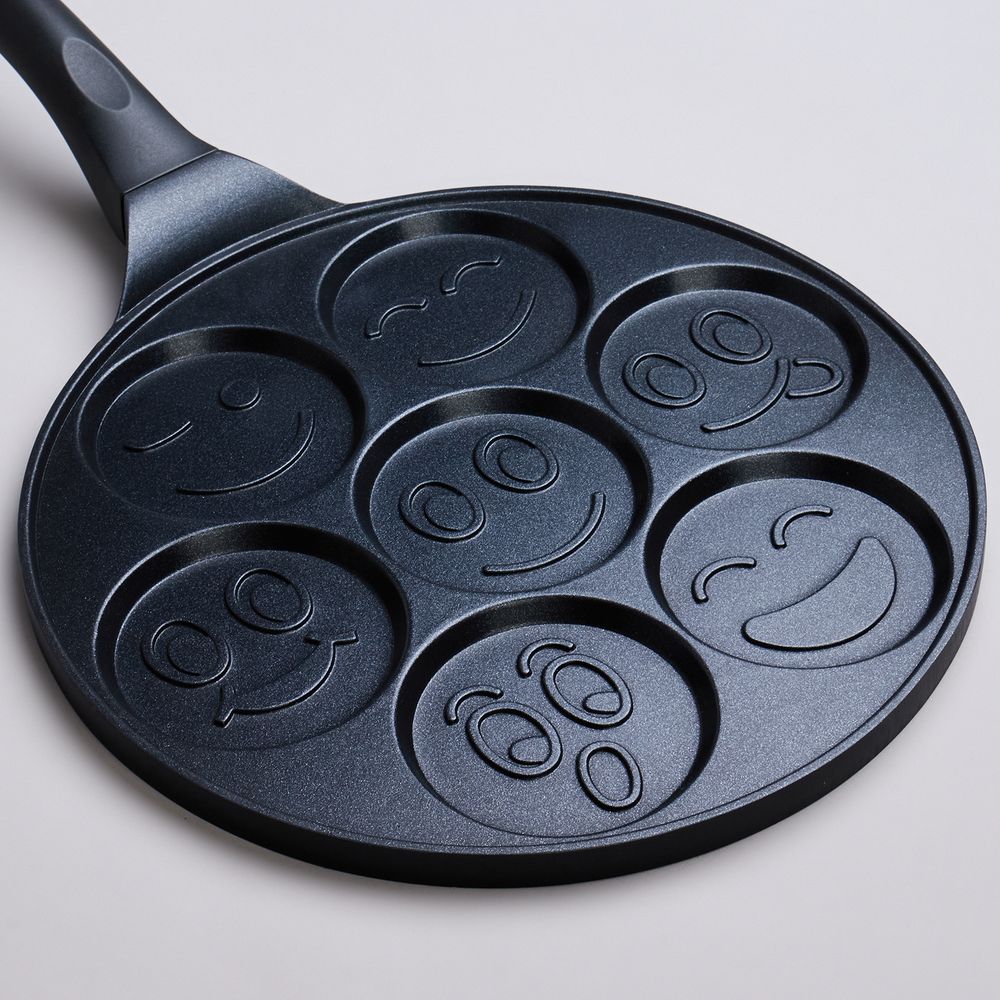 СКОВОРОДА AGNESS "СМАЙЛ" С АНТИПРИГАР.ПОКРЫТИЕМ ДИАМЕТР=26.5 СМ.(КОР=12ШТ)